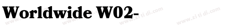 Worldwide W02字体转换